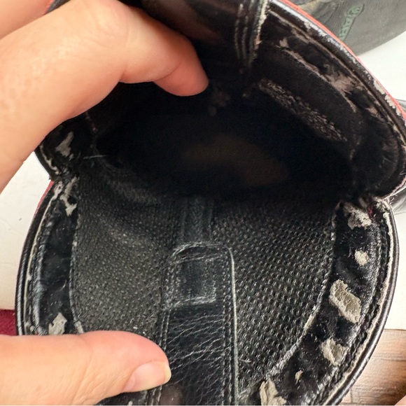 Ariat Red and Black Western Cowboy Western Boots Leather Mens size 7.5D - Picture 12 of 13